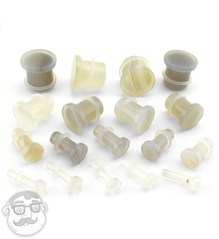 Agate Stone Single Flare Tophat Plugs - Image 3