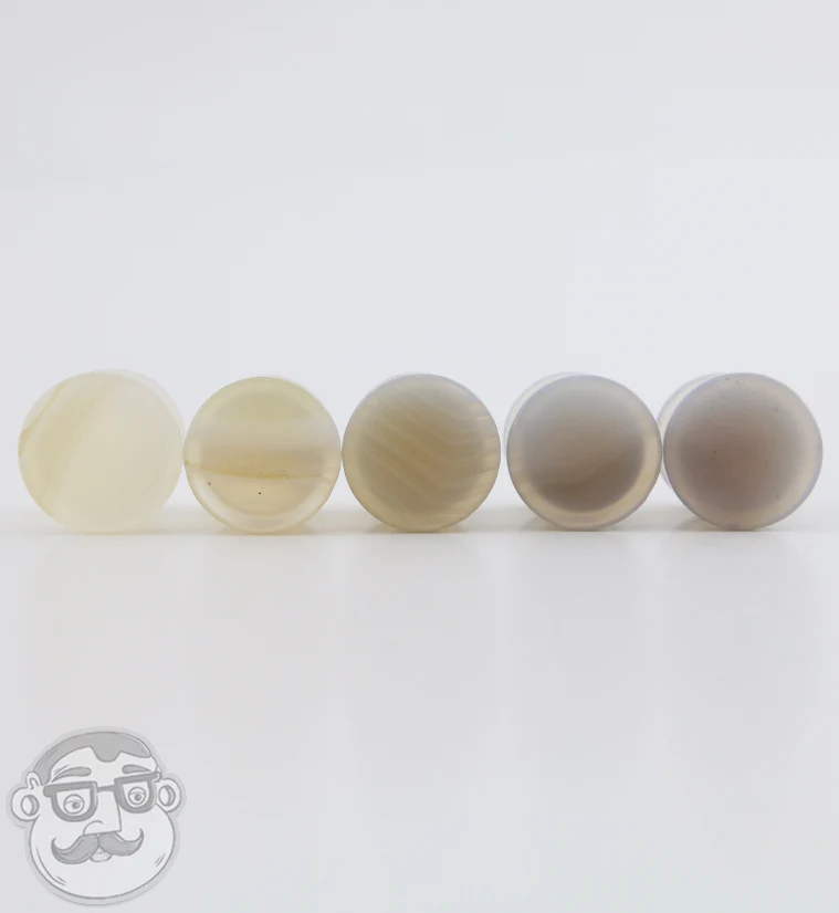 Agate Stone Single Flare Tophat Plugs - Image 4