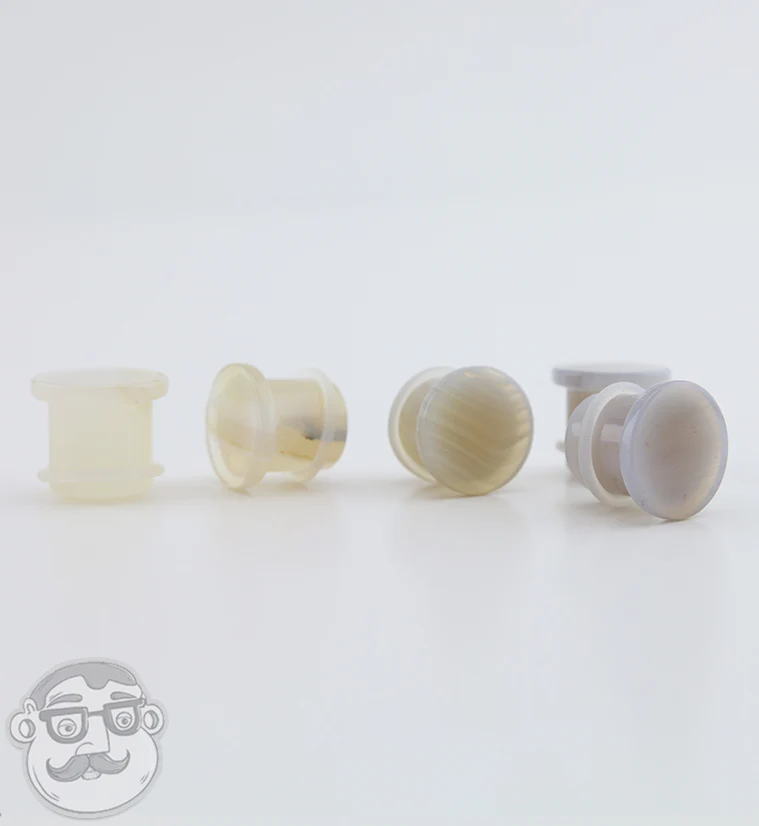 Agate Stone Single Flare Tophat Plugs - Image 7