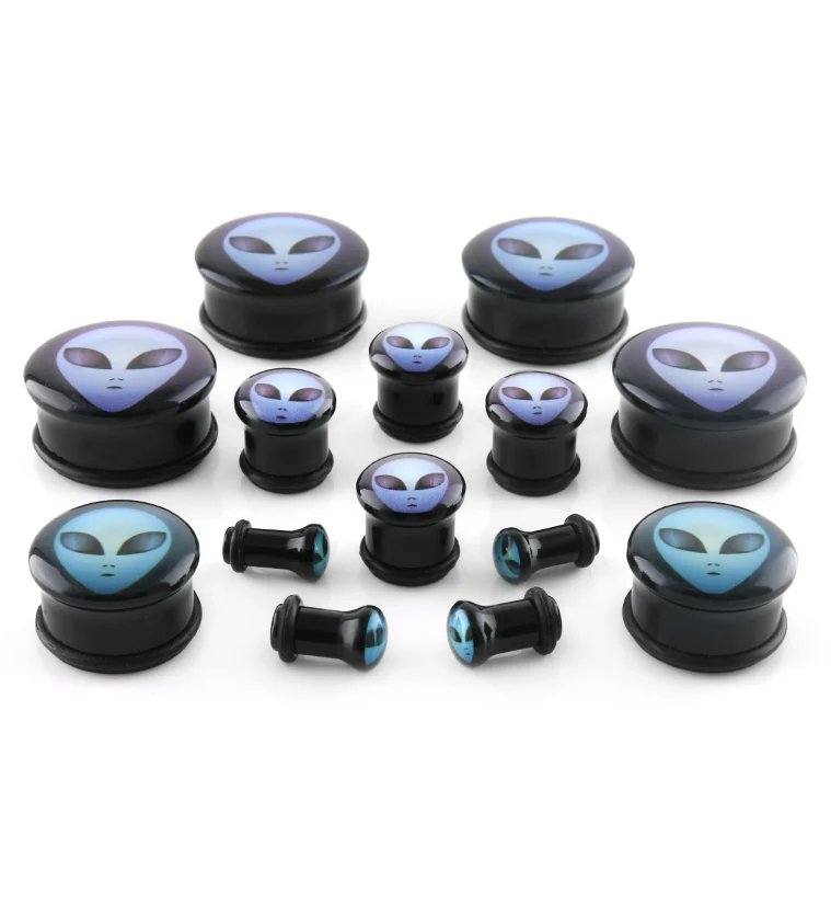 Alien Face Plugs - Single Flare - Image 2