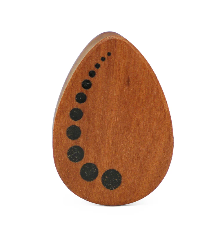Alleyway Saba Wood Teardrop Plugs - Image 3
