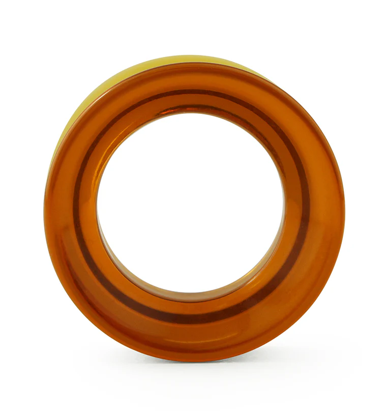 Amber Glass Tunnel Plugs - Image 6