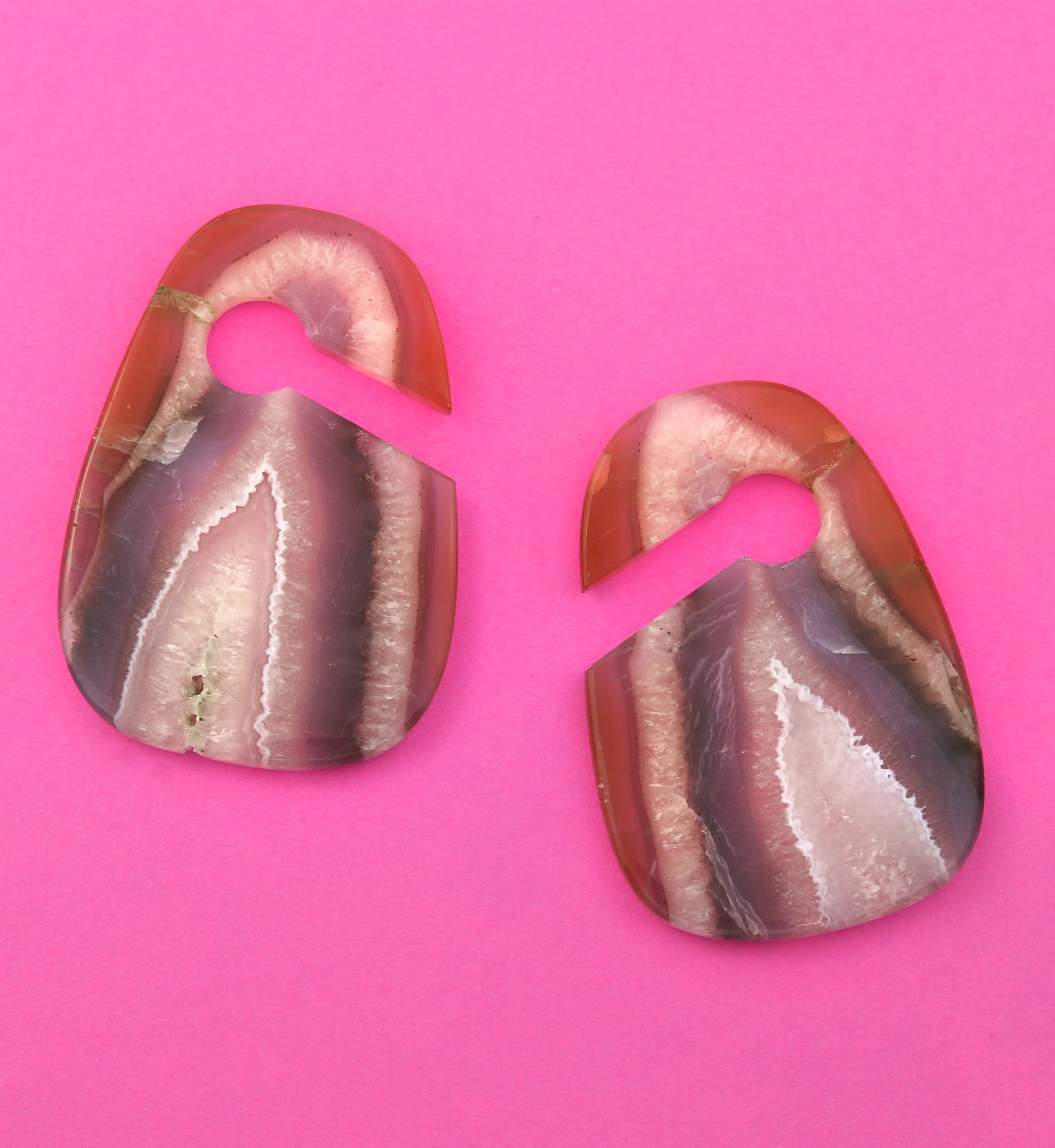 Amethyst Stone Keyhole Ear Weights Version 2 - Image 2