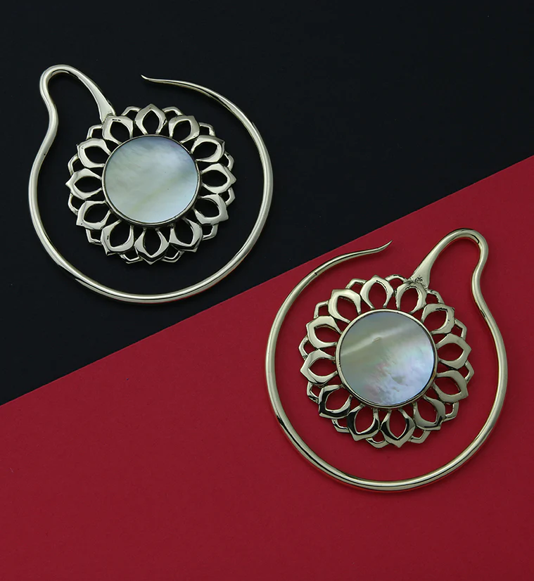 Amoroso MOP Brass Ear Weights - Image 2
