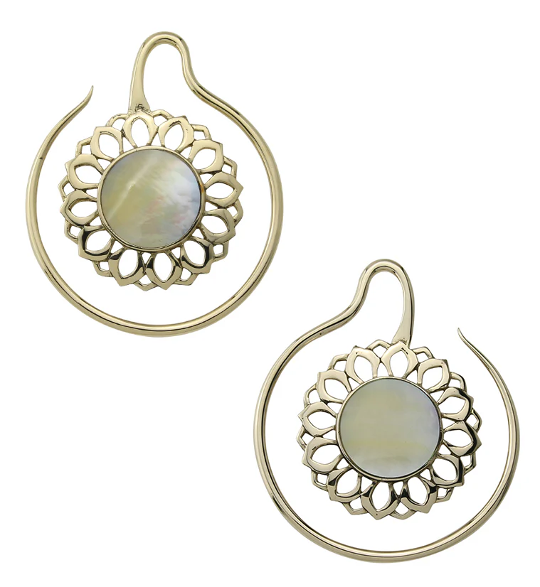 Amoroso MOP Brass Ear Weights - Image 3