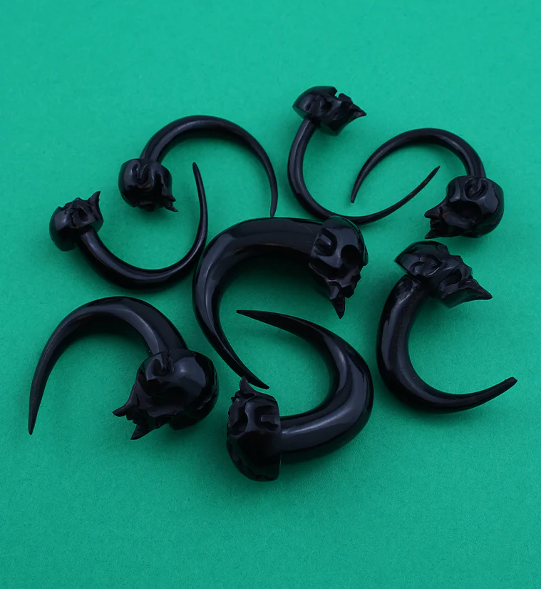 Angel of Death Skull Horn Taper Hangers - Image 2