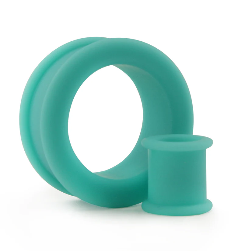 Aquamarine Matte Silicone Tunnels