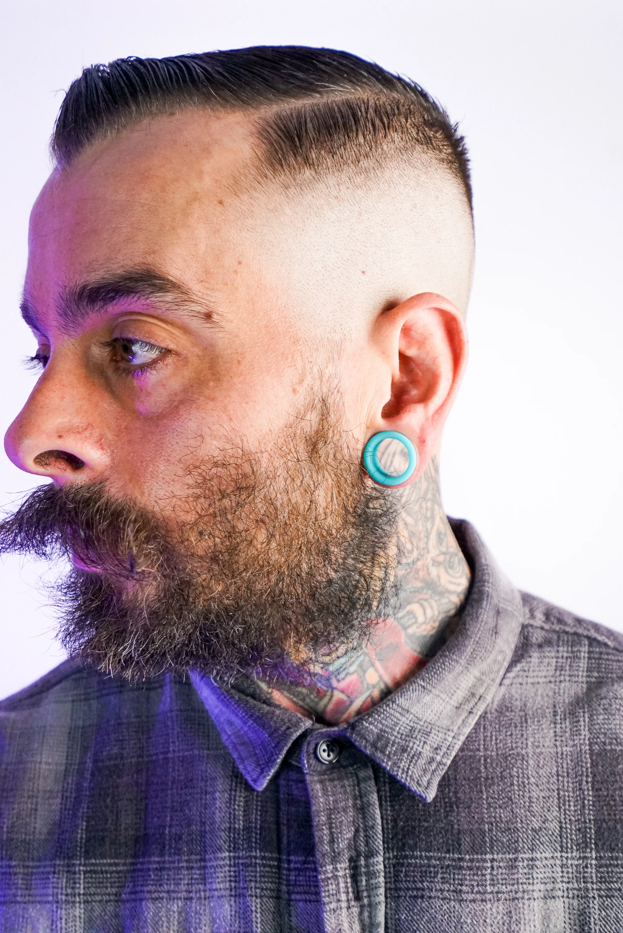 Aquamarine Matte Silicone Tunnels - Image 4