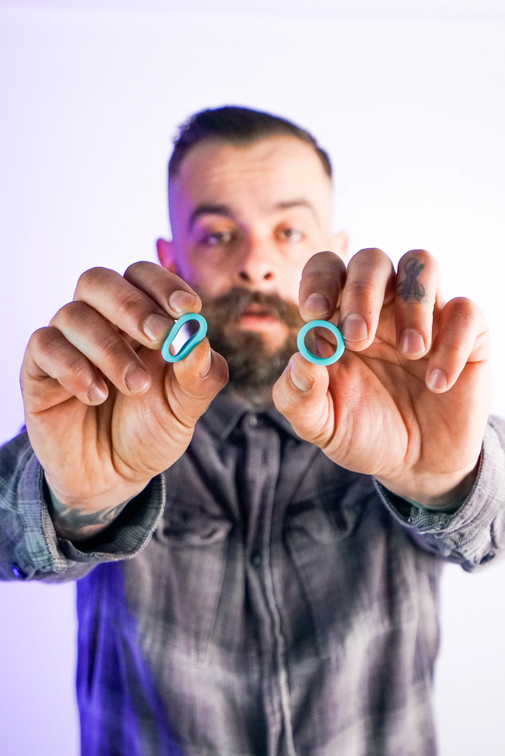 Aquamarine Matte Silicone Tunnels - Image 6