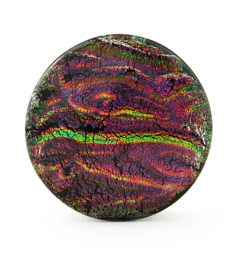 Arcadia Pink & Purple Dichroic Glass Plugs - Image 4