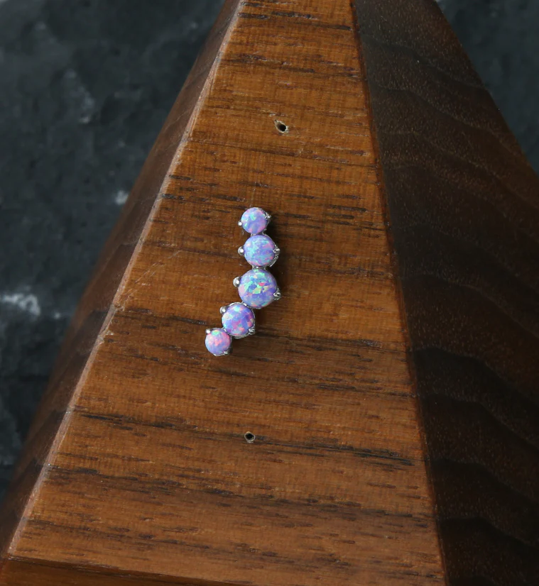 Arch Purple Opalite Titanium Threadless Top - Image 2