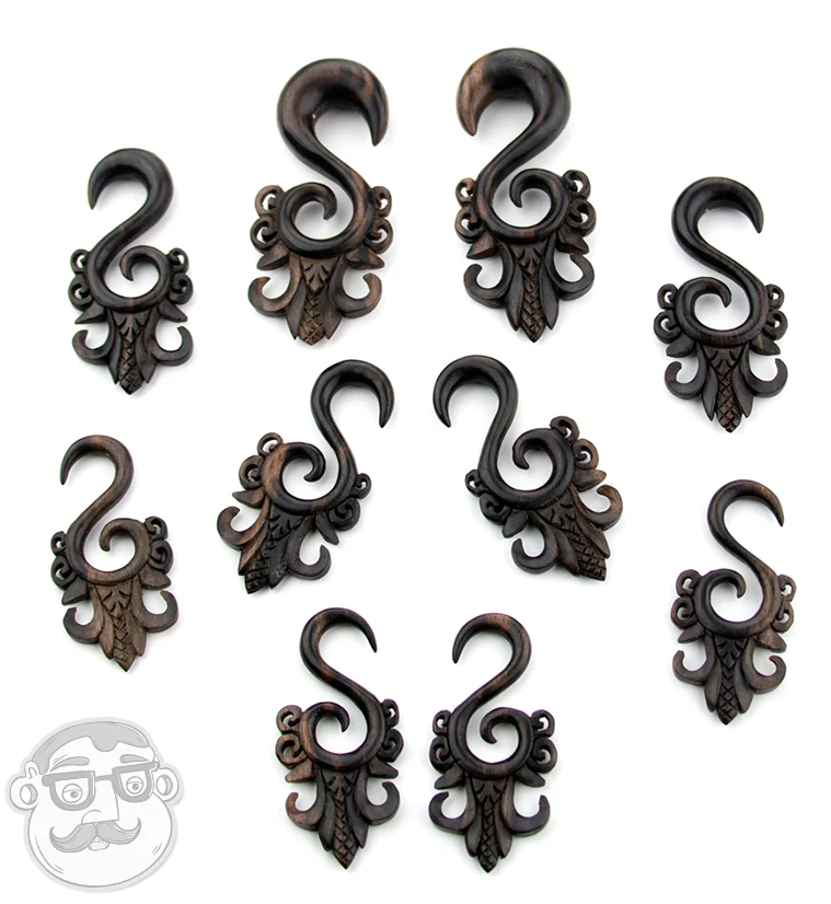 Areng Wood Choula Spiral Hangers - Image 3