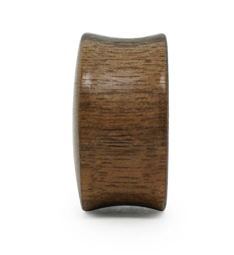 Areng Wood Plugs with Faux Pink Labradorite Inlay - Image 4