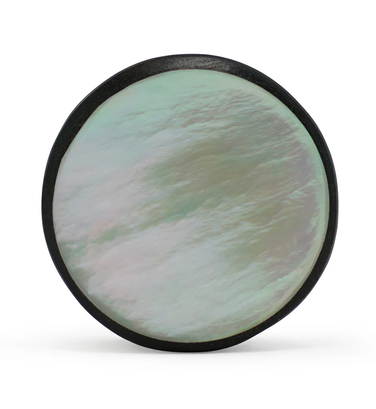 Areng Wood Plugs with Mother of Pearl Inlay - Image 3