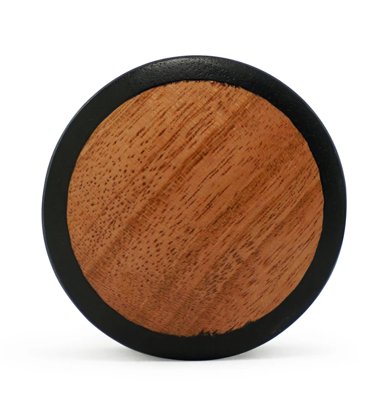 Areng Wood Plugs with Pink Ivory Inlay - Image 4