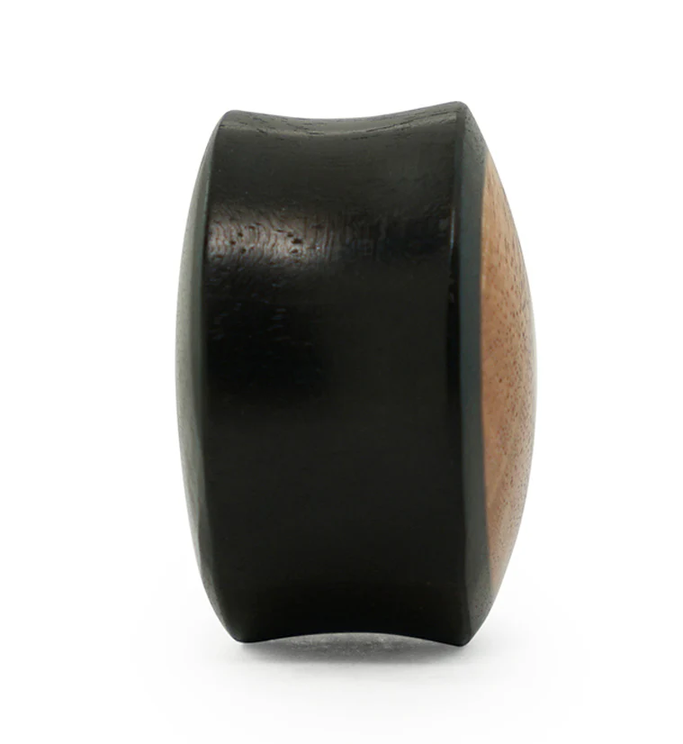 Areng Wood Plugs with Pink Ivory Inlay - Image 5