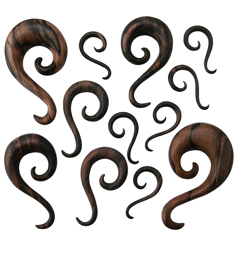 Areng Wood Tail Spirals - Image 3