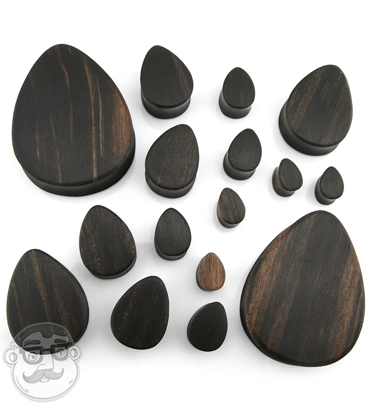 Areng Wood Teardrop Plugs - Image 3
