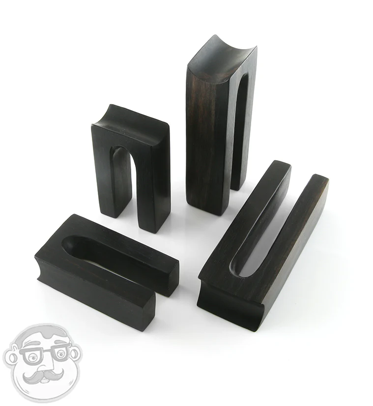 Areng Wood Tower Ear Weights