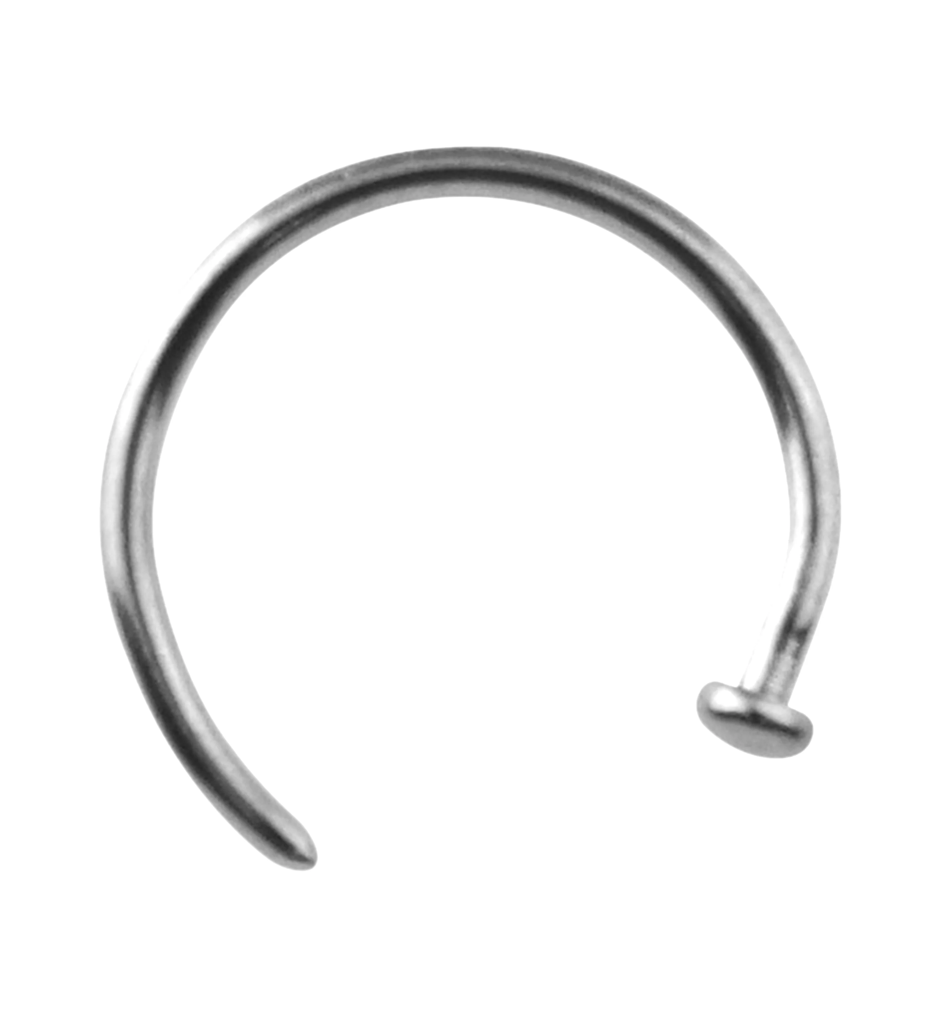 ASTM F-136 Titanium Nose Hoop Ring - Image 2