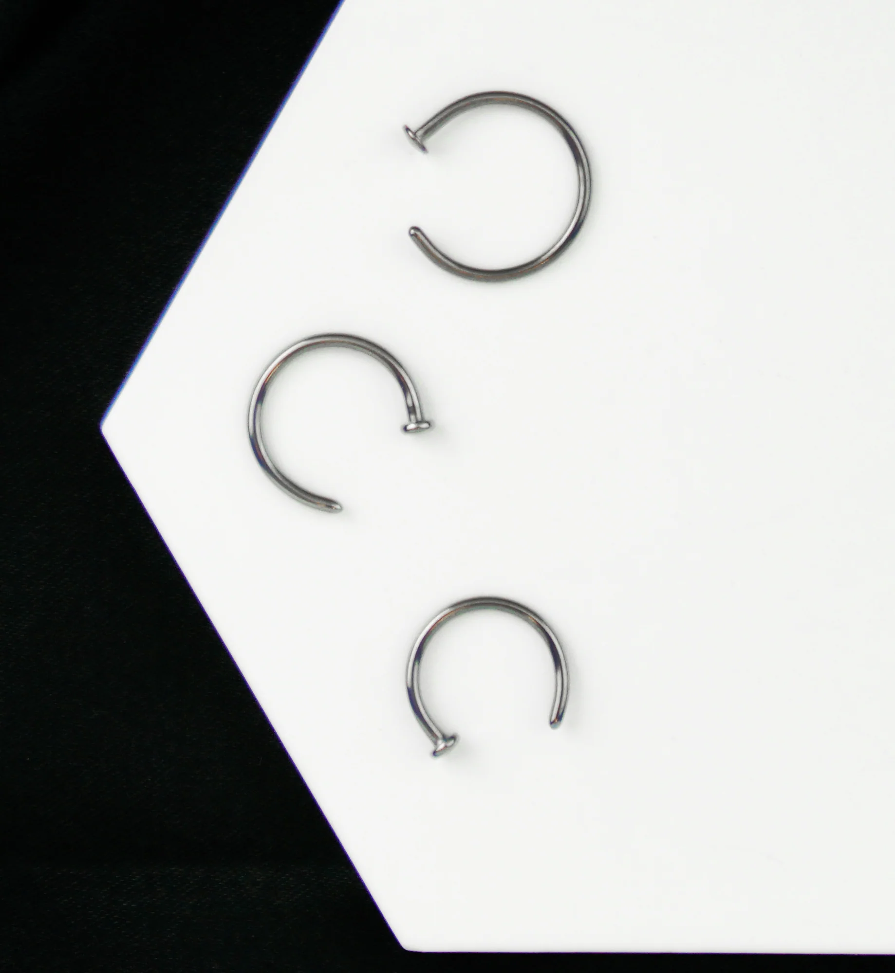 ASTM F-136 Titanium Nose Hoop Ring - Image 3