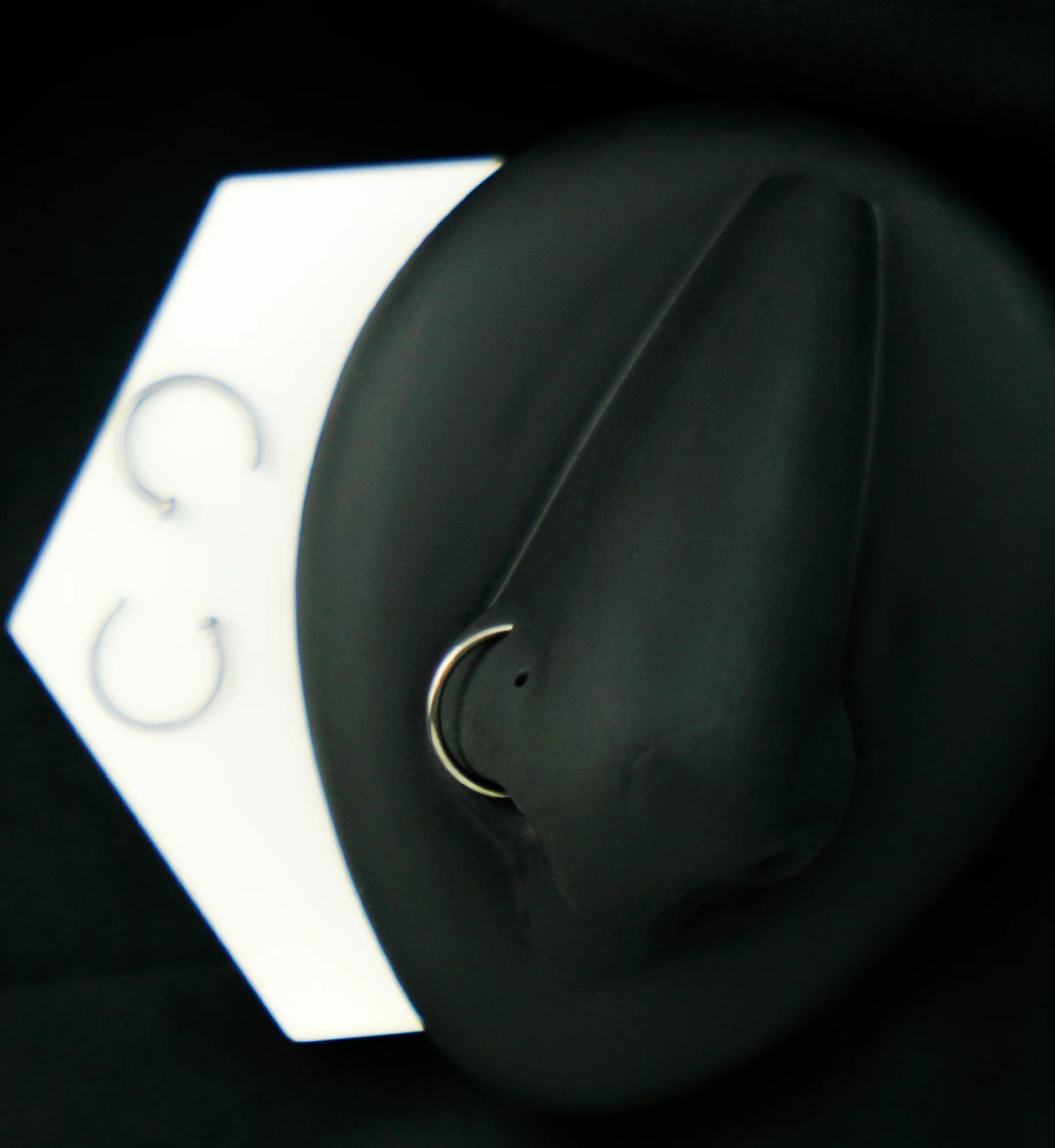 ASTM F-136 Titanium Nose Hoop Ring - Image 4