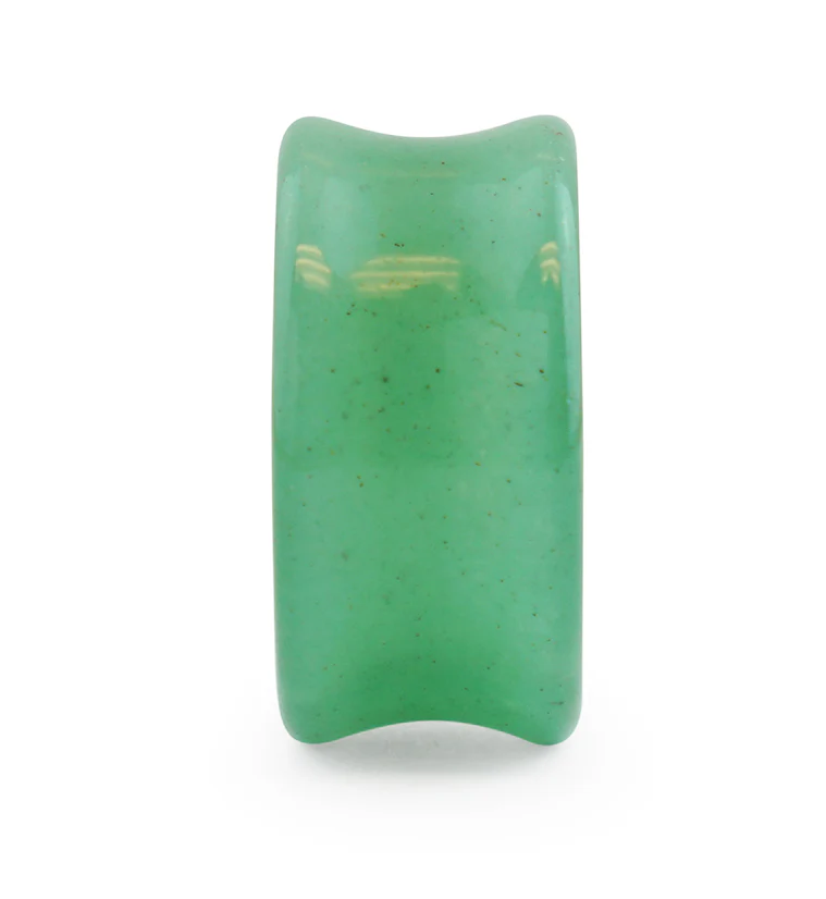 Aventurine Stone Double Flare Tunnels - Image 4