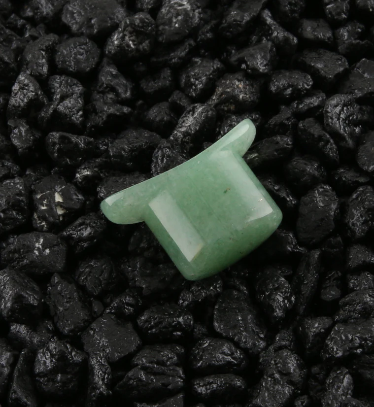 Aventurine Stone Oval Labret Plug 1/2" (12mm)