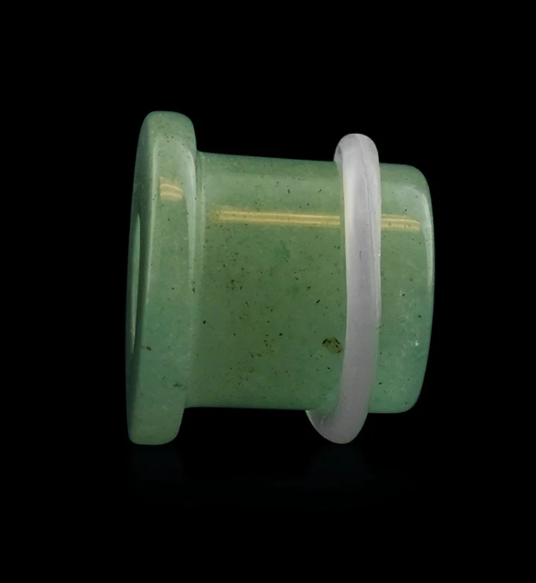 Aventurine Stone Single Flare Tophat Tunnels - Image 4