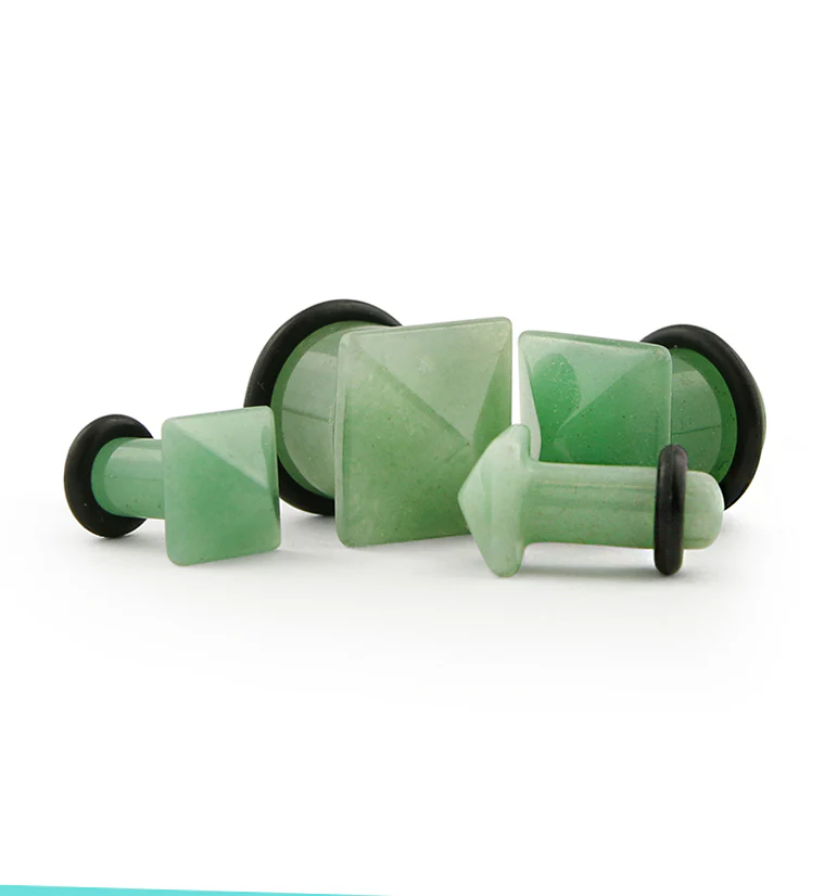 Aventurine Stone Squared Plugs - Image 4