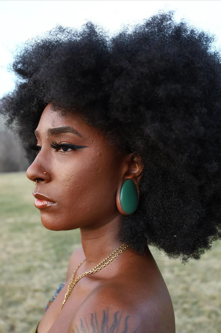 Aventurine Stone Teardrop Plugs - Image 2