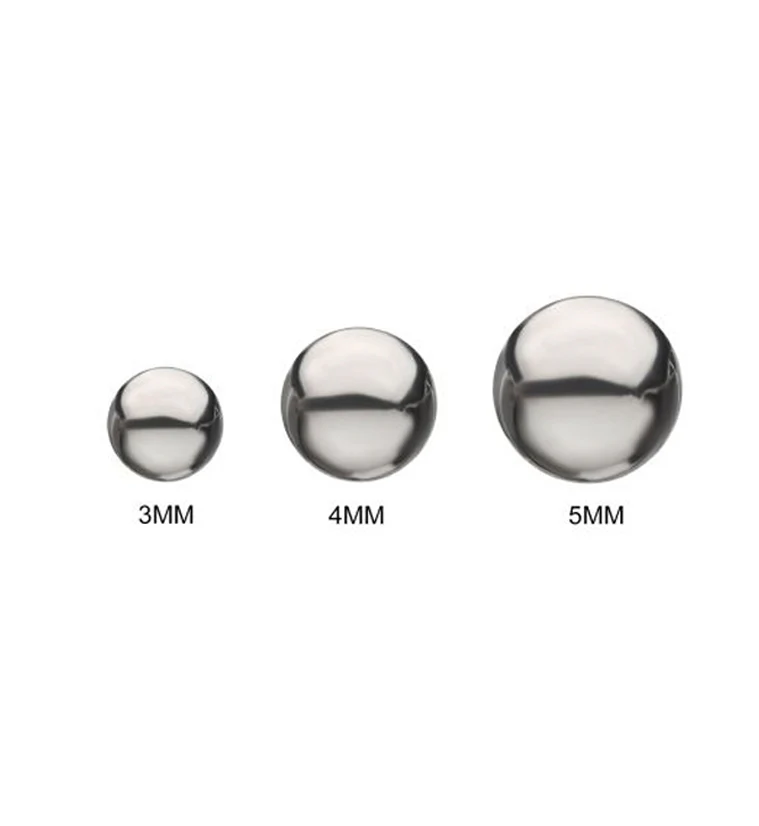 Ball Top Titanium Earrings - Image 2