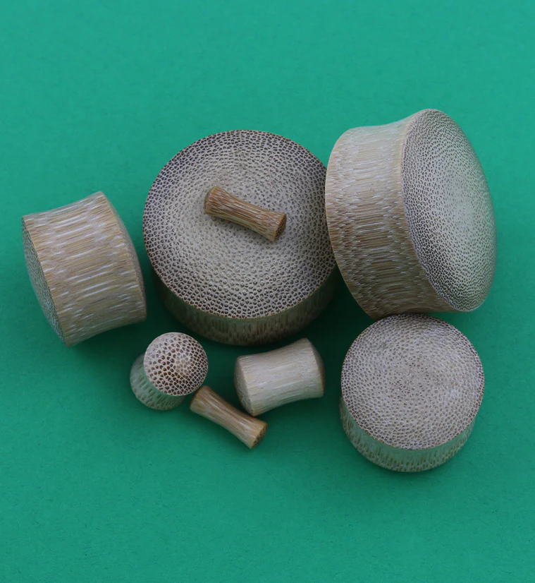 Bamboo Convex Double Flare Plugs - Image 2