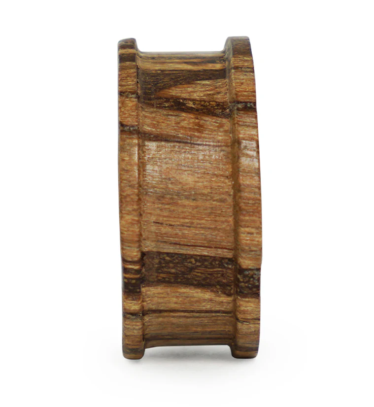 Batik Wood Concave Tunnel Plugs - Image 4