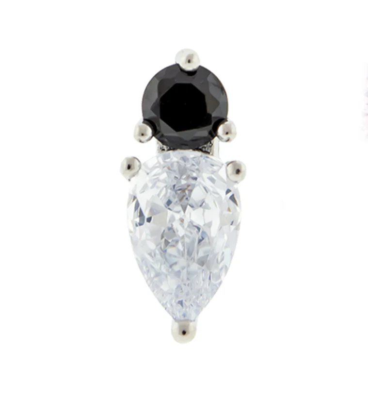 Bauble Black CZ Cartilage Barbell