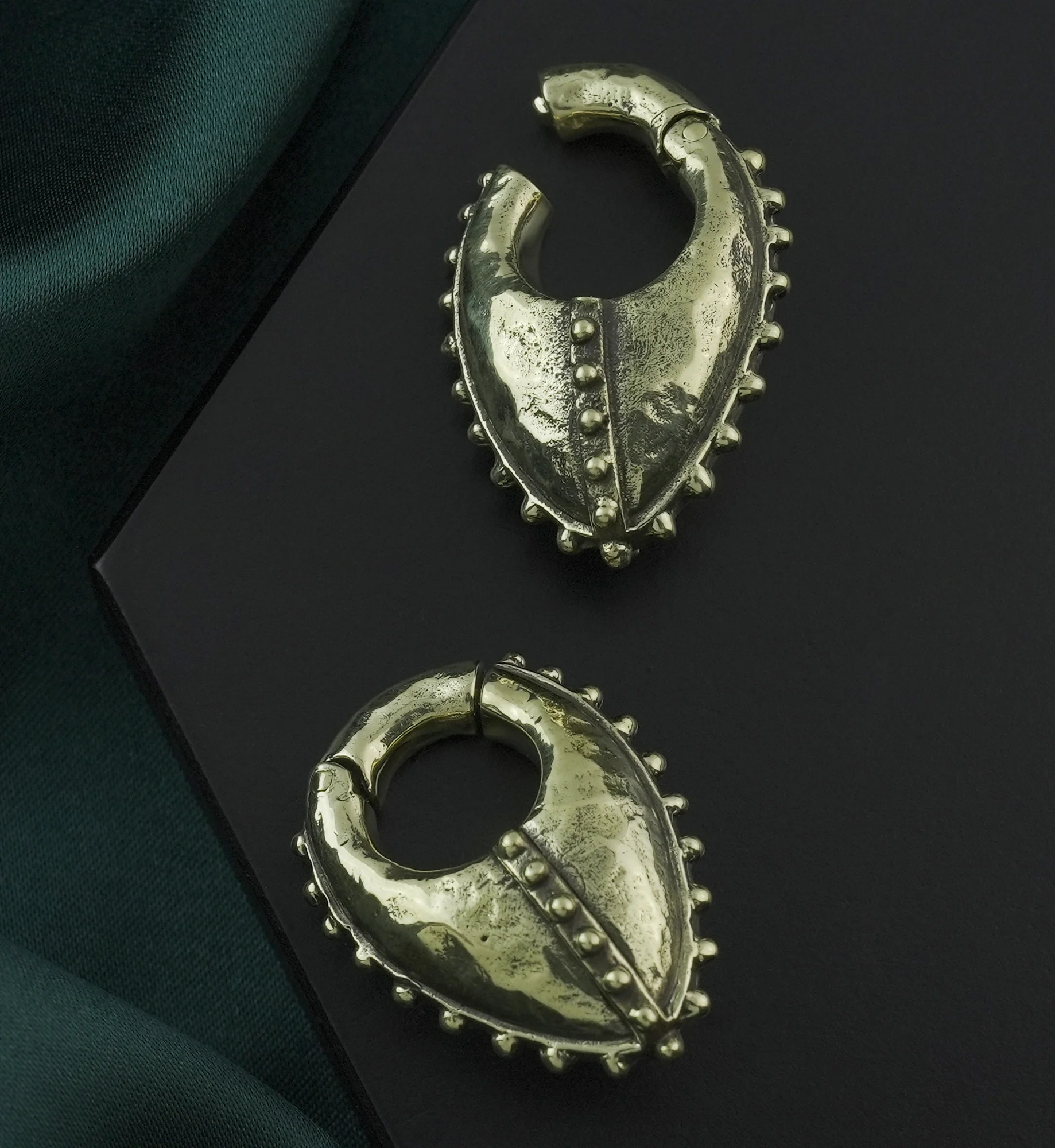Sentry Brass Hinged Ear Weights - Image 2