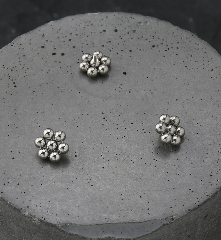 Beaded Hexagon Internally Threaded Titanium Top - Image 2