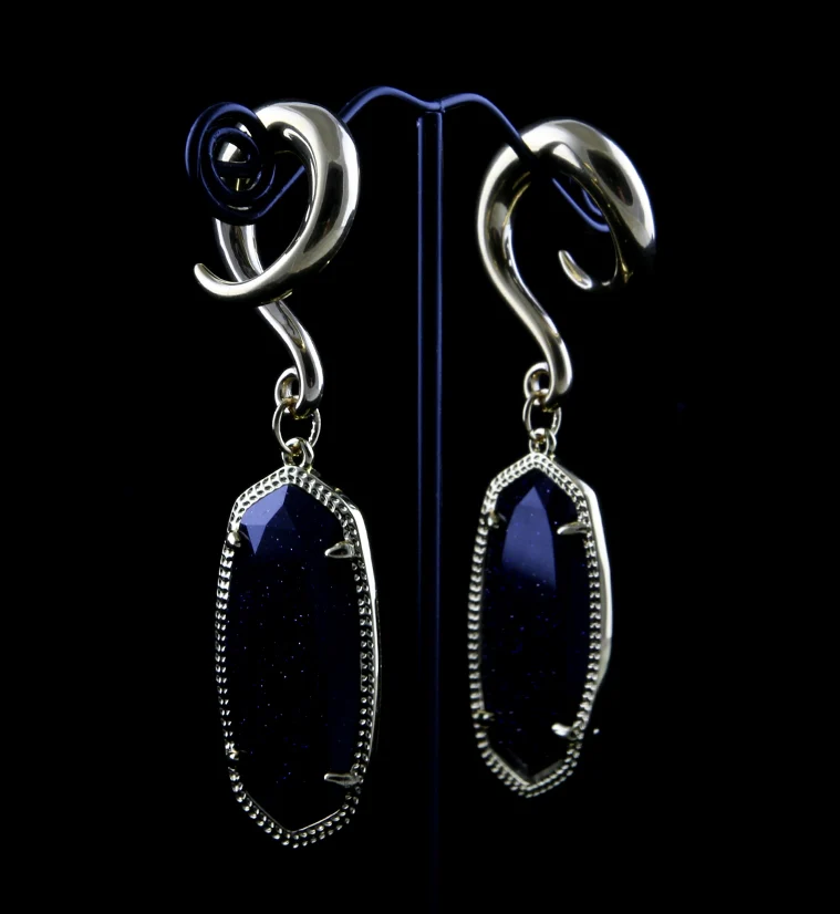 Bijou Blue Goldstone Hangers - Image 2