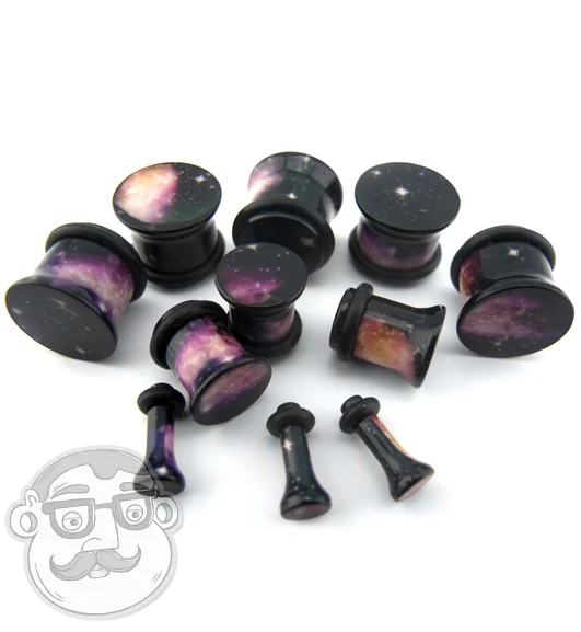 Black Cosmo Plugs - Single Flared
