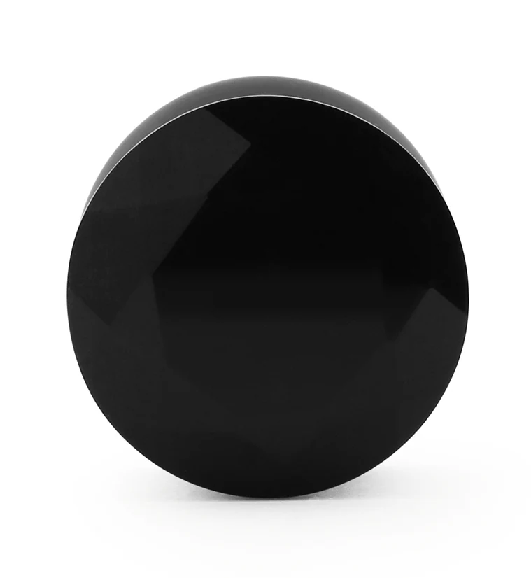 Black Faceted Agate Plugs - Image 3