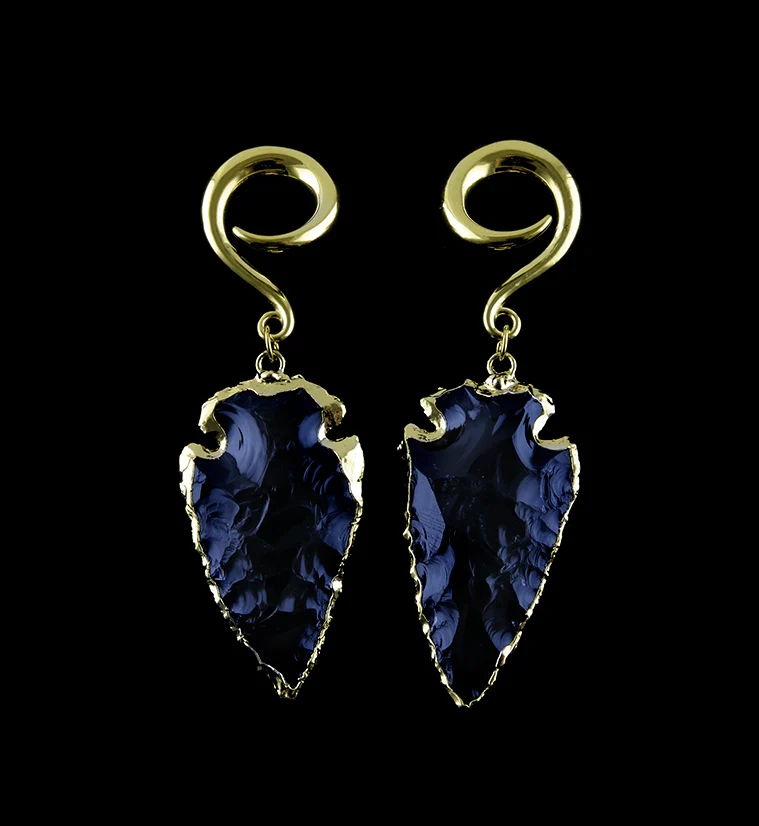 Black & Gold Arrowhead Hangers