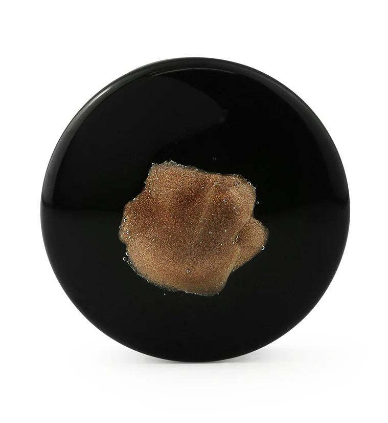 Black & Goldstone Glass Plugs - Image 5