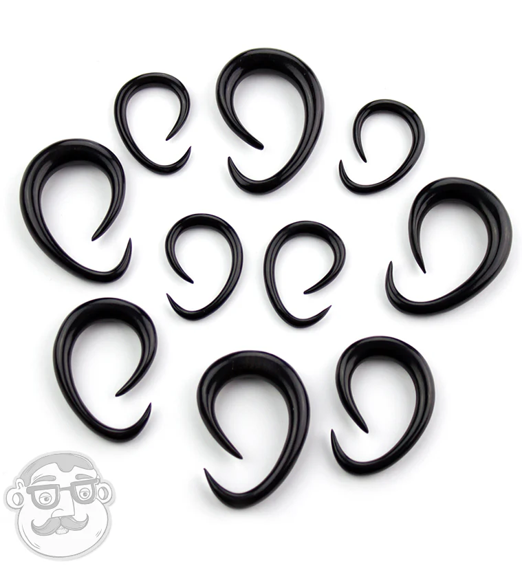 Black Horn Ovaloid Spirals - Image 3