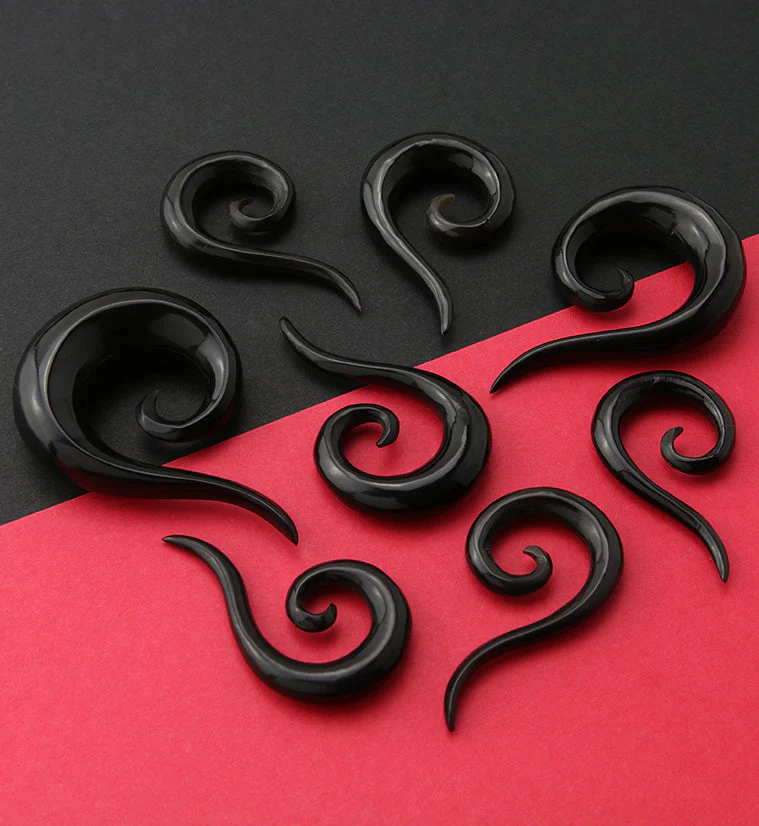 Black Horn Tail Semi-Spirals - Image 4