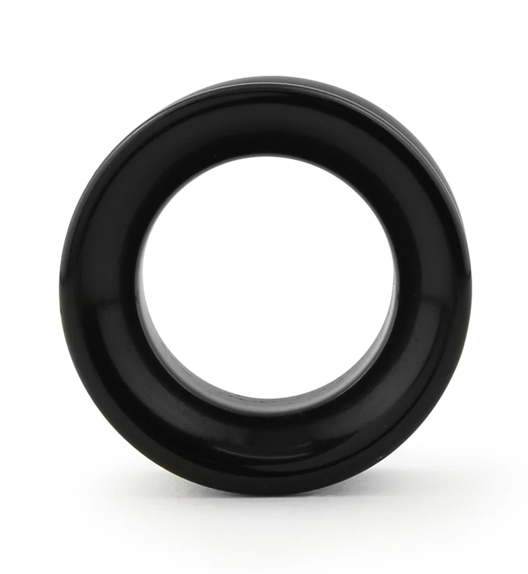 Black Obsidian Stone Double Flare Tunnels - Image 5
