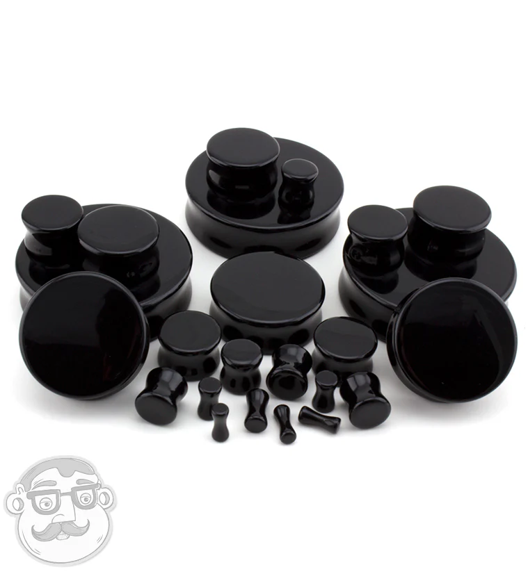 Black Obsidian Stone Plugs - Image 5