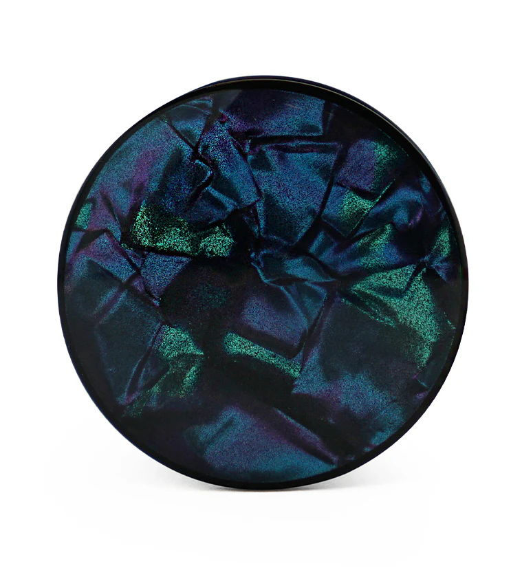 Black Plugs With Abalone Shell Inlay - Image 3