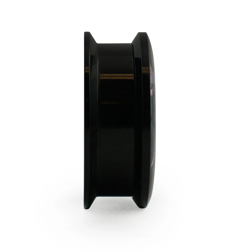 Black Plugs With Abalone Shell Inlay - Image 4