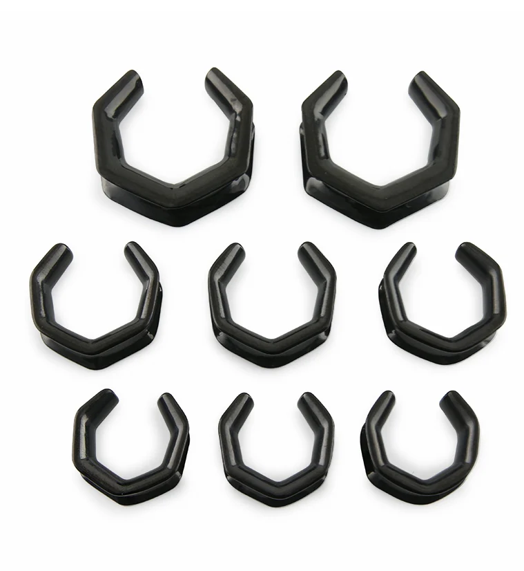 Black PVD Hex Saddles - Image 2