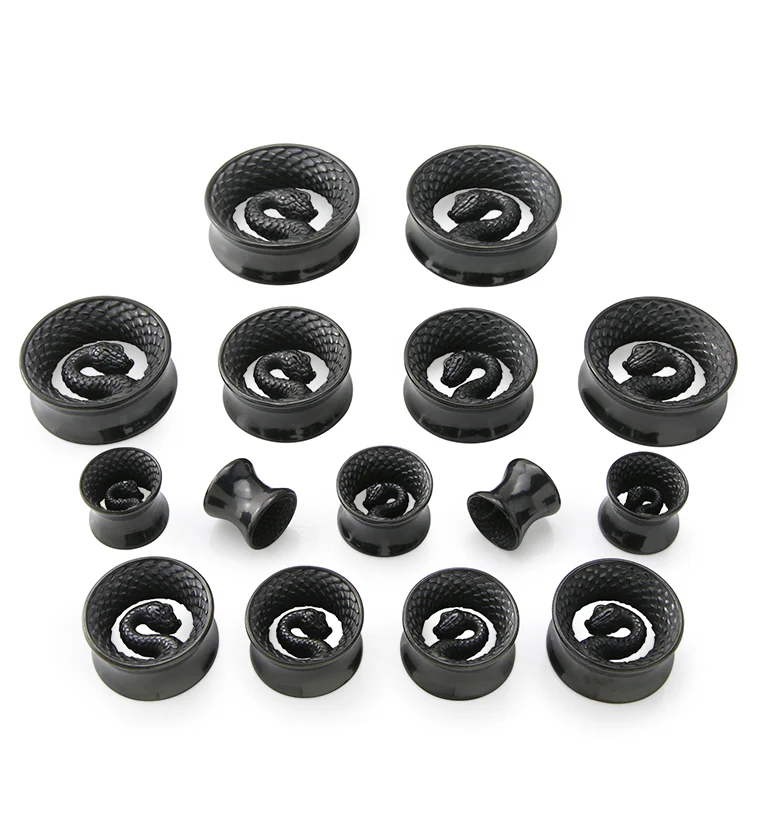 Black PVD Snake Stainless Steel Tunnels - Image 3